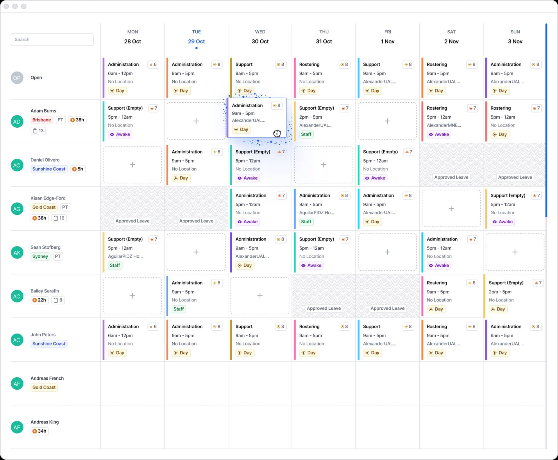 Smart rostering that works